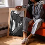 Grayscale Brooklyn Bridge
