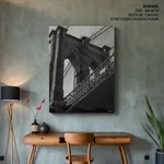 Grayscale Brooklyn Bridge