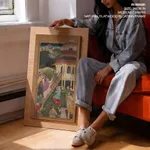 Traditional Old Stone Stairs to Door – Wall Painting