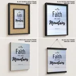 Faith moves Mountains Bible Verse Wall Art- Religious Wall art and decor