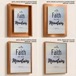 Faith moves Mountains Bible Verse Wall Art- Religious Wall art and decor