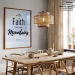 Faith moves Mountains Bible Verse Wall Art- Religious Wall art and decor