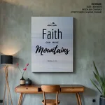 Faith moves Mountains Bible Verse Wall Art- Religious Wall art and decor