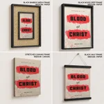 Blood of Christ Bible Verse Wall Art- Religious Wall art and decor