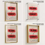 Blood of Christ Bible Verse Wall Art- Religious Wall art and decor