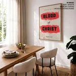 Blood of Christ Bible Verse Wall Art- Religious Wall art and decor