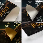 Keep Calm Jesus King Bible Verse Wall Art- Religious Wall art and decor
