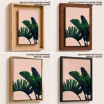 Long banana leaves Pink