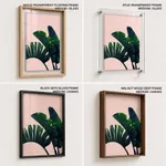 Long banana leaves Pink