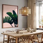 Long banana leaves Pink