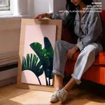Long banana leaves Pink