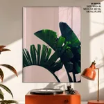 Long banana leaves Pink