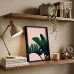 Long banana leaves Pink