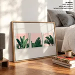 Top of banana leaves Pink