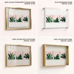 Top of banana leaves Pink