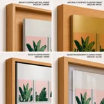 Top of banana leaves Pink