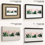 Top of banana leaves Pink