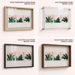 Top of banana leaves Pink