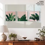 Top of banana leaves Pink