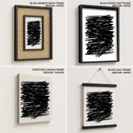 Black line abstract