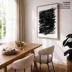 Black line abstract