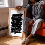 Black line abstract