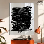 Black line abstract