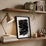 Black line abstract