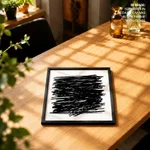 Black line abstract