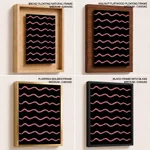 Abstract Color Blocks Wavy Lines – Wall Painting