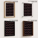 Abstract Color Blocks Wavy Lines – Wall Painting
