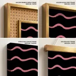 Abstract Color Blocks Wavy Lines – Wall Painting
