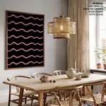 Abstract Color Blocks Wavy Lines – Wall Painting