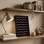 Abstract Color Blocks Wavy Lines – Wall Painting