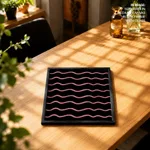 Abstract Color Blocks Wavy Lines – Wall Painting