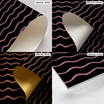 Abstract Color Blocks Wavy Lines – Wall Painting