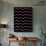 Abstract Color Blocks Wavy Lines – Wall Painting