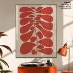 Abstract Plant Stem and Leaves – Wall Decor