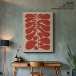 Abstract Plant Stem and Leaves – Wall Decor