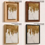 Gold white abstract