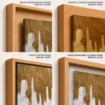 Gold white abstract