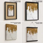 Gold white abstract