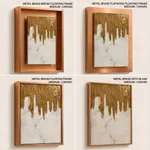 Gold white abstract