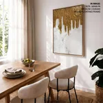Gold white abstract