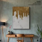 Gold white abstract