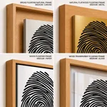 Black abstract thumb print