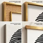 Black abstract thumb print