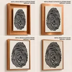 Black abstract thumb print