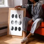 Moon phases wood wall art, Moon phase wood sign, Moon wooden sign, Moon phases wall decor,Rustic wood wall decor,Wood wall decor living room