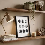 Moon phases wood wall art, Moon phase wood sign, Moon wooden sign, Moon phases wall decor,Rustic wood wall decor,Wood wall decor living room